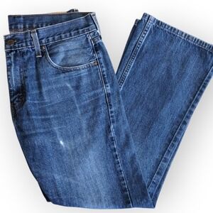 Levi's 527 Jeans Mens W33 L30‎ Blue Denim Boot Cut Waterless Comfort Casual Slim